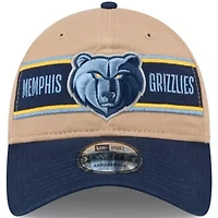 NBA Tan/Navy Memphis Grizzlies 2024 NBA Draft 9TWENTY Adjustable Hat