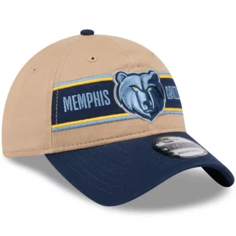 NBA Tan/Navy Memphis Grizzlies 2024 NBA Draft 9TWENTY Adjustable Hat