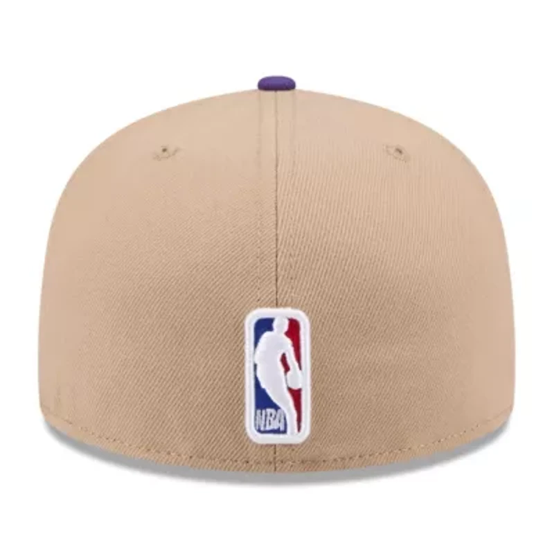 NBA Tan/Purple Los Angeles Lakers 2024 Draft 59FIFTY Fitted Hat