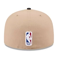 NBA Tan/Black Miami Heat 2024 Draft 59FIFTY Fitted Hat