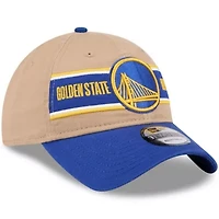 NBA Tan/Royal Golden State Warriors 2024 NBA Draft 9TWENTY Adjustable Hat