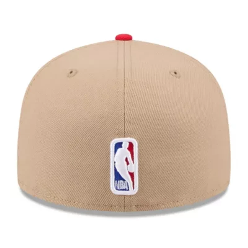 NBA Tan/Red Chicago Bulls 2024 Draft 59FIFTY Fitted Hat