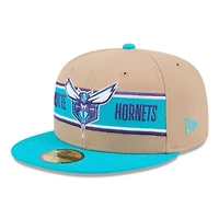 NBA Tan/Teal Charlotte Hornets 2024 Draft 59FIFTY Fitted Hat