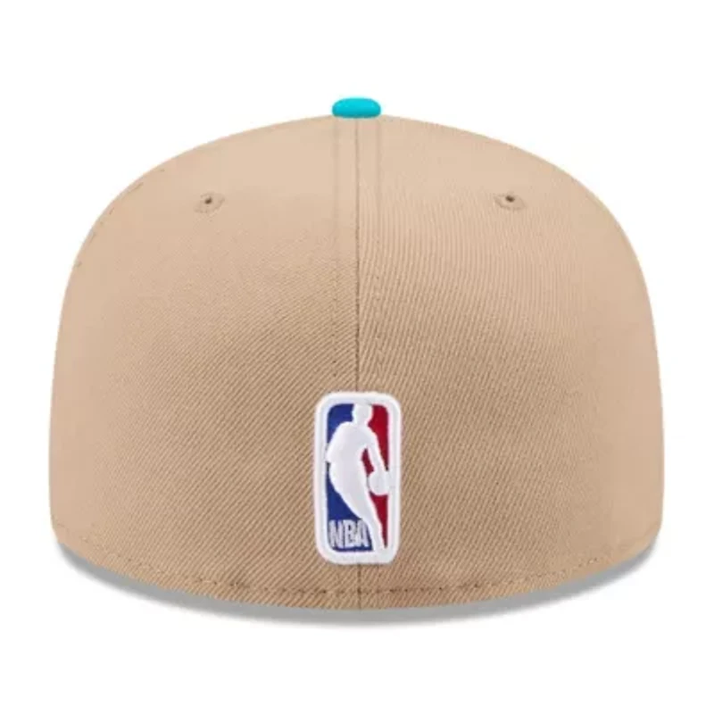 NBA Tan/Teal Charlotte Hornets 2024 Draft 59FIFTY Fitted Hat