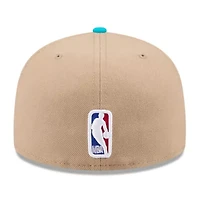 NBA Tan/Teal Charlotte Hornets 2024 Draft 59FIFTY Fitted Hat