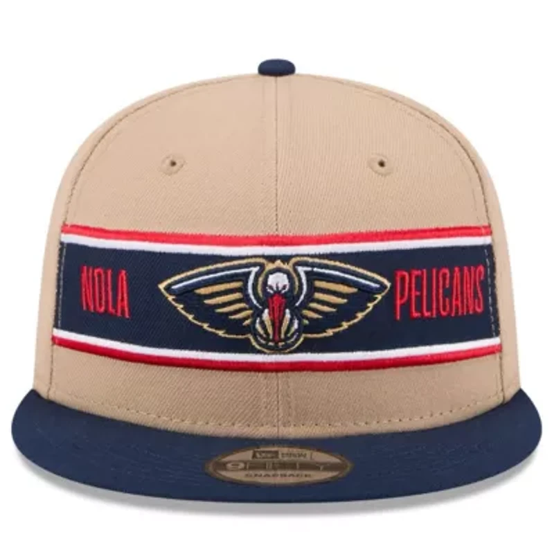 NBA Tan/Navy New Orleans Pelicans 2024 NBA Draft 9FIFTY Snapback Hat