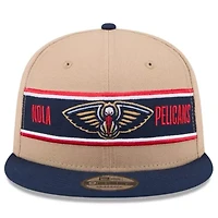 NBA Tan/Navy New Orleans Pelicans 2024 NBA Draft 9FIFTY Snapback Hat