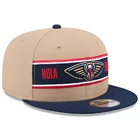 NBA Tan/Navy New Orleans Pelicans 2024 NBA Draft 9FIFTY Snapback Hat