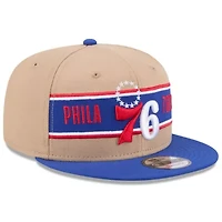 NBA Tan/Royal Philadelphia 76ers 2024 NBA Draft 9FIFTY Snapback Hat