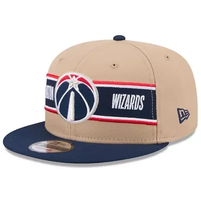 NBA Tan/Navy Washington Wizards 2024 NBA Draft 9FIFTY Snapback Hat