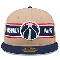 NBA Tan/Navy Washington Wizards 2024 NBA Draft 9FIFTY Snapback Hat