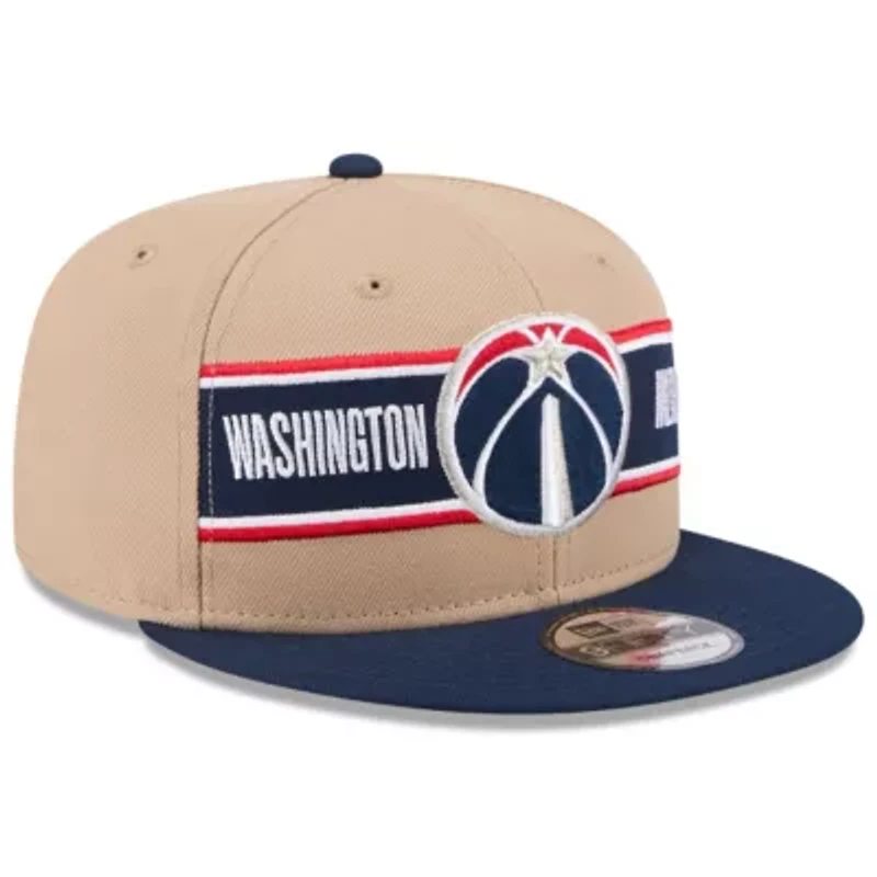 NBA Tan/Navy Washington Wizards 2024 NBA Draft 9FIFTY Snapback Hat