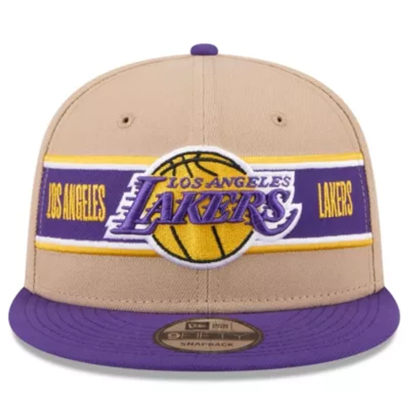 NBA Tan/Purple Los Angeles Lakers 2024 NBA Draft 9FIFTY Snapback Hat