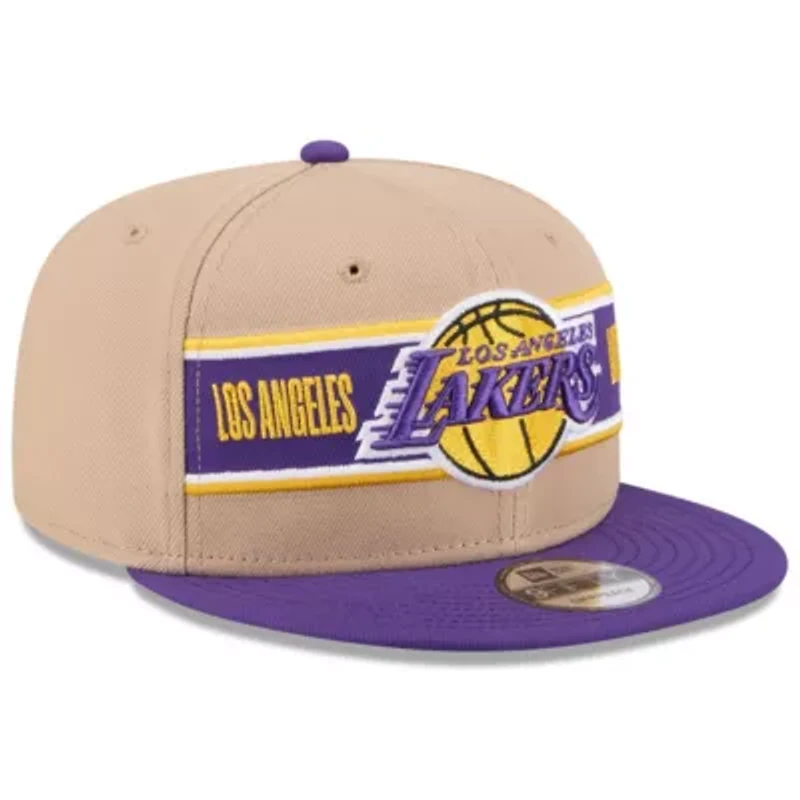 NBA Tan/Purple Los Angeles Lakers 2024 NBA Draft 9FIFTY Snapback Hat