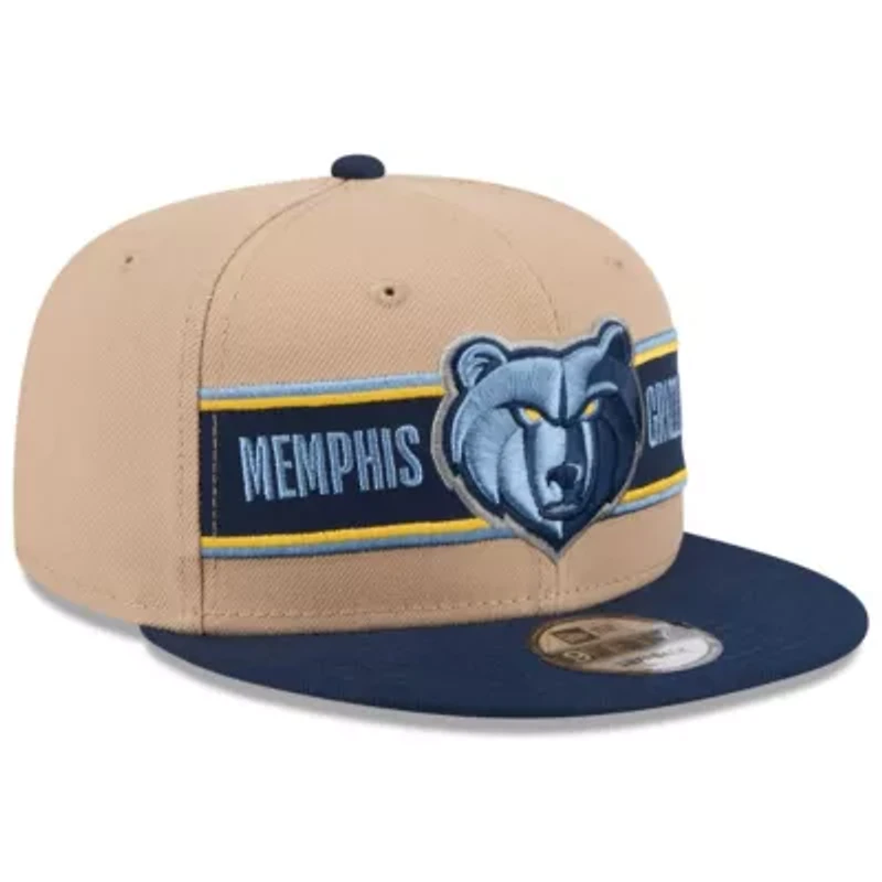 NBA Tan/Navy Memphis Grizzlies 2024 NBA Draft 9FIFTY Snapback Hat