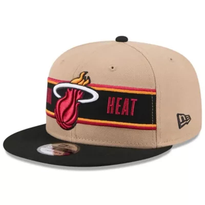 NBA Tan/Black Miami Heat 2024 NBA Draft 9FIFTY Snapback Hat