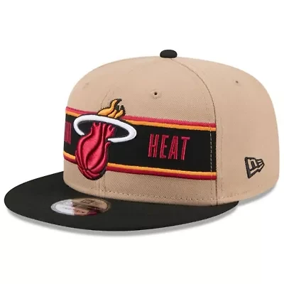 NBA Tan/Black Miami Heat 2024 NBA Draft 9FIFTY Snapback Hat