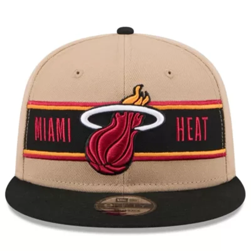NBA Tan/Black Miami Heat 2024 NBA Draft 9FIFTY Snapback Hat