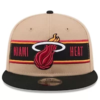 NBA Tan/Black Miami Heat 2024 NBA Draft 9FIFTY Snapback Hat