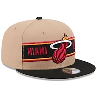 NBA Tan/Black Miami Heat 2024 NBA Draft 9FIFTY Snapback Hat