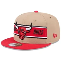 NBA Tan/Red Chicago Bulls 2024 NBA Draft 9FIFTY Snapback Hat