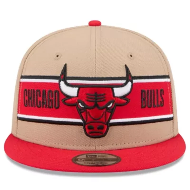 NBA Tan/Red Chicago Bulls 2024 NBA Draft 9FIFTY Snapback Hat