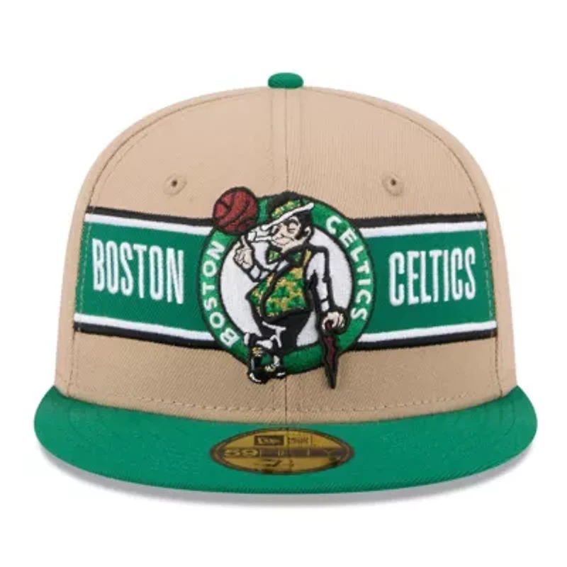 NBA Tan/Kelly Boston Celtics 2024 Draft 59FIFTY Fitted Hat