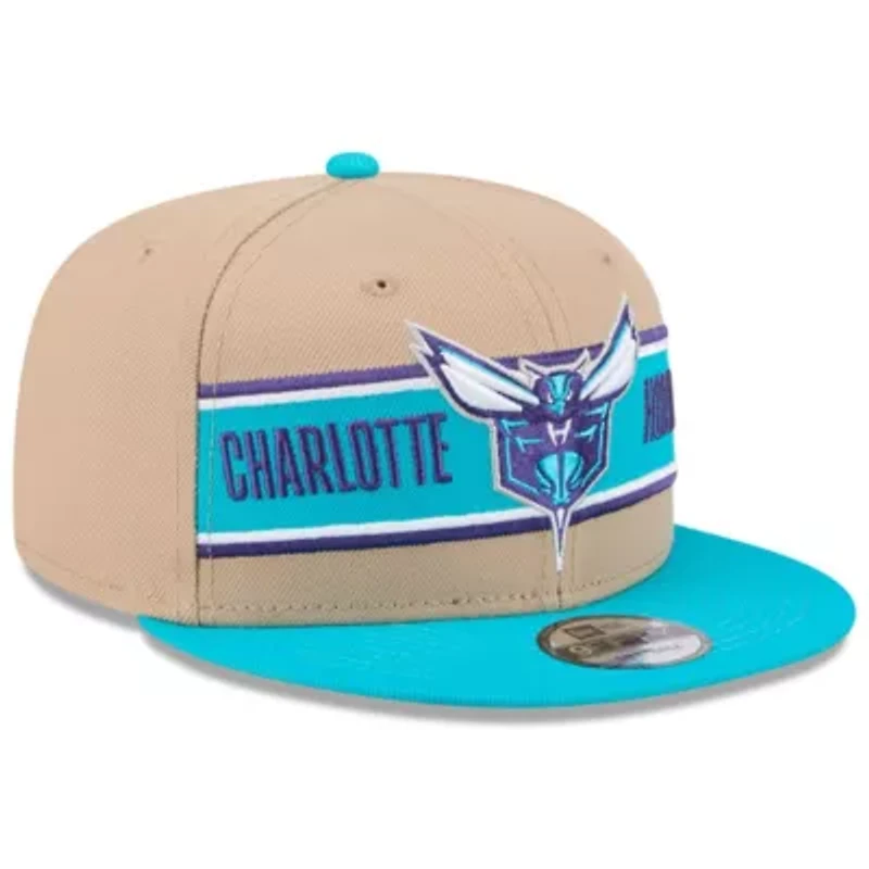 NBA Tan/Teal Charlotte Hornets 2024 NBA Draft 9FIFTY Snapback Hat