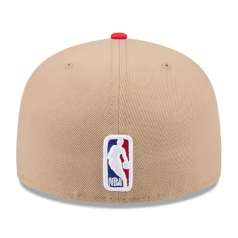 NBA Tan/Red Atlanta Hawks 2024 Draft 59FIFTY Fitted Hat