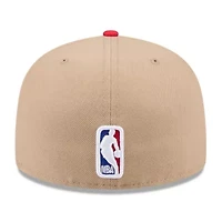 NBA Tan/Red Atlanta Hawks 2024 Draft 59FIFTY Fitted Hat