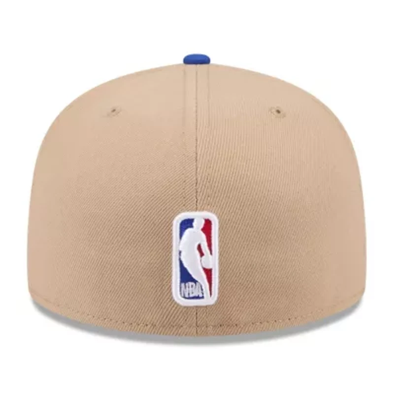 NBA Tan/Blue Detroit Pistons 2024 Draft 59FIFTY Fitted Hat