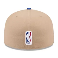 NBA Tan/Blue Detroit Pistons 2024 Draft 59FIFTY Fitted Hat