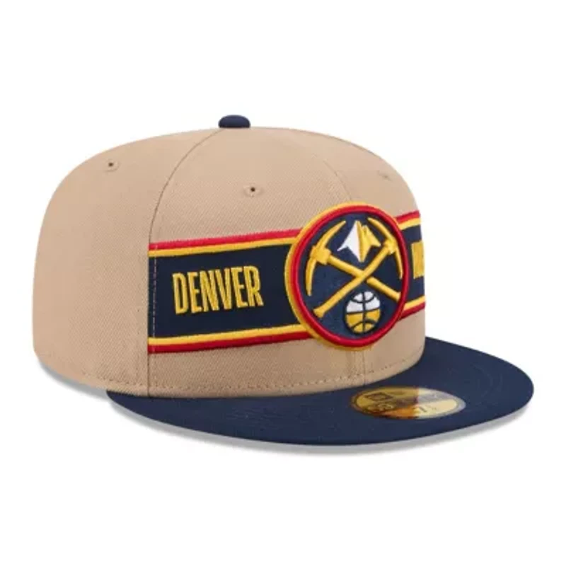 NBA Tan/Navy Denver Nuggets 2024 Draft 59FIFTY Fitted Hat