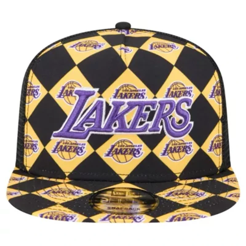 NBA Los Angeles Lakers Seeing Diamonds A-Frame Trucker 9FIFTY Snapback Hat