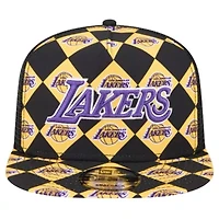 NBA Los Angeles Lakers Seeing Diamonds A-Frame Trucker 9FIFTY Snapback Hat