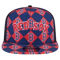 Boston Red Sox MLB Boston Sox Seeing Diamonds A-Frame Trucker 9FIFTY Snapback Hat