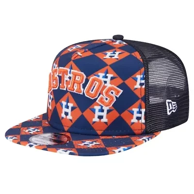 MLB Houston Astros Seeing Diamonds A-Frame Trucker 9FIFTY Snapback Hat