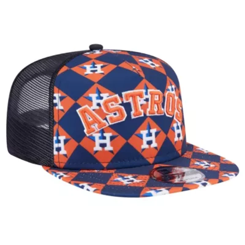 MLB Houston Astros Seeing Diamonds A-Frame Trucker 9FIFTY Snapback Hat