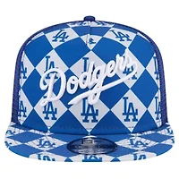 MLB Los Angeles Dodgers Seeing Diamonds A-Frame Trucker 9FIFTY Snapback Hat