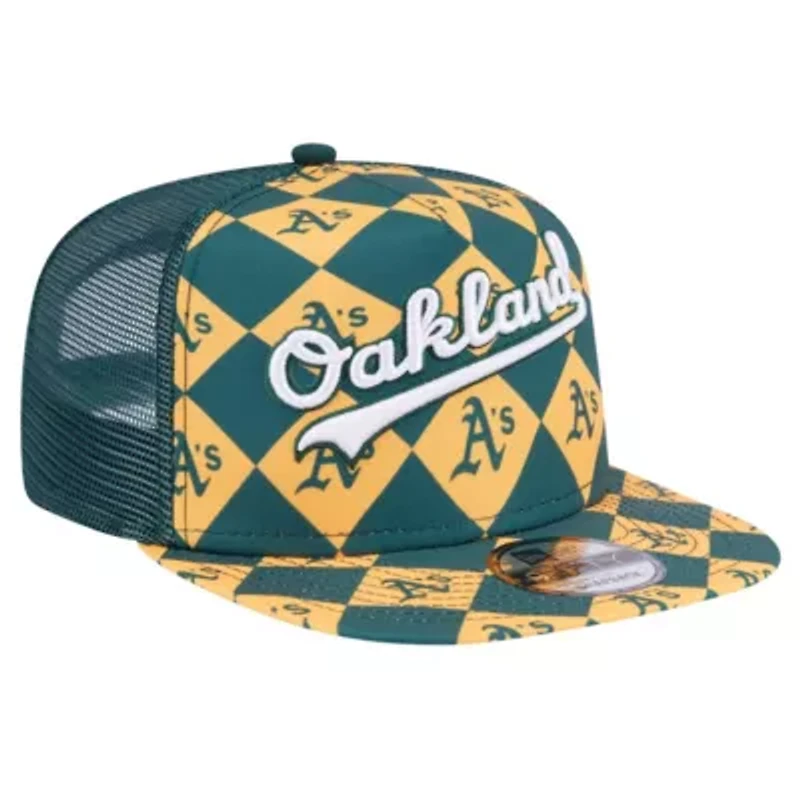 Cooperstown Teams Oakland Athletics Seeing Diamonds A-Frame Trucker 9FIFTY Snapback Hat
