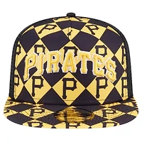 MLB Pittsburgh Pirates Seeing Diamonds A-Frame Trucker 9FIFTY Snapback Hat