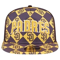 MLB San Diego Padres Seeing Diamonds A-Frame Trucker 9FIFTY Snapback Hat