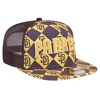 MLB San Diego Padres Seeing Diamonds A-Frame Trucker 9FIFTY Snapback Hat
