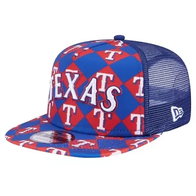 MLB Texas Rangers Seeing Diamonds A-Frame Trucker 9FIFTY Snapback Hat