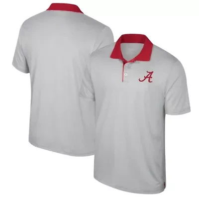 Alabama Crimson Tide NCAA Big & Tall Tuck Striped Polo