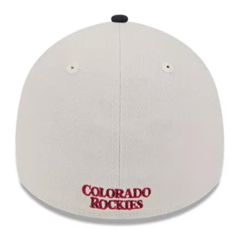 MLB Khaki/Black Colorado Rockies 2024 Fourth of July 39THIRTY Flex Hat