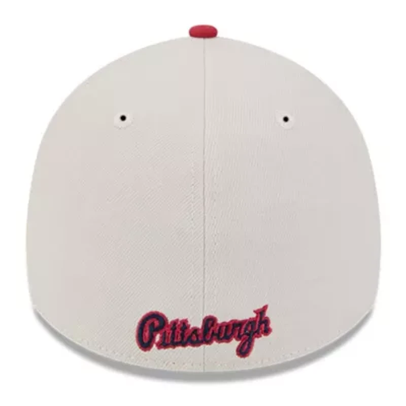 MLB Khaki/Red Pittsburgh Pirates 2024 Fourth of July 39THIRTY Flex Hat
