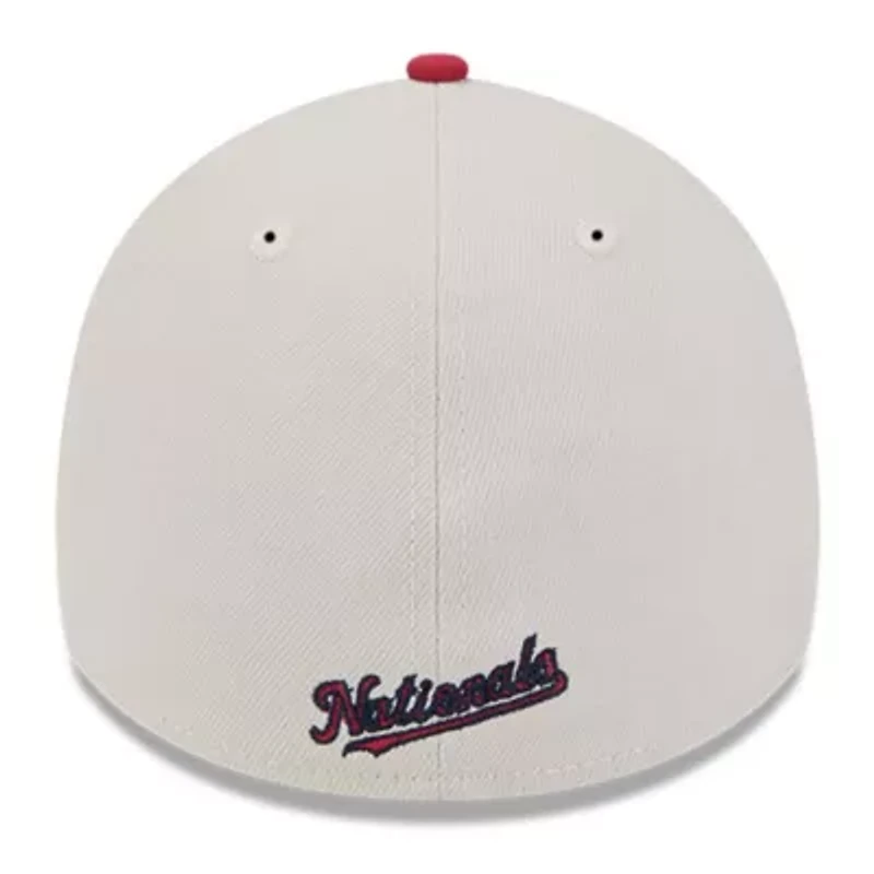 MLB Khaki/Red Washington Nationals 2024 Fourth of July 39THIRTY Flex Hat