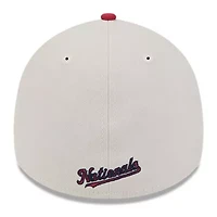 MLB Khaki/Red Washington Nationals 2024 Fourth of July 39THIRTY Flex Hat