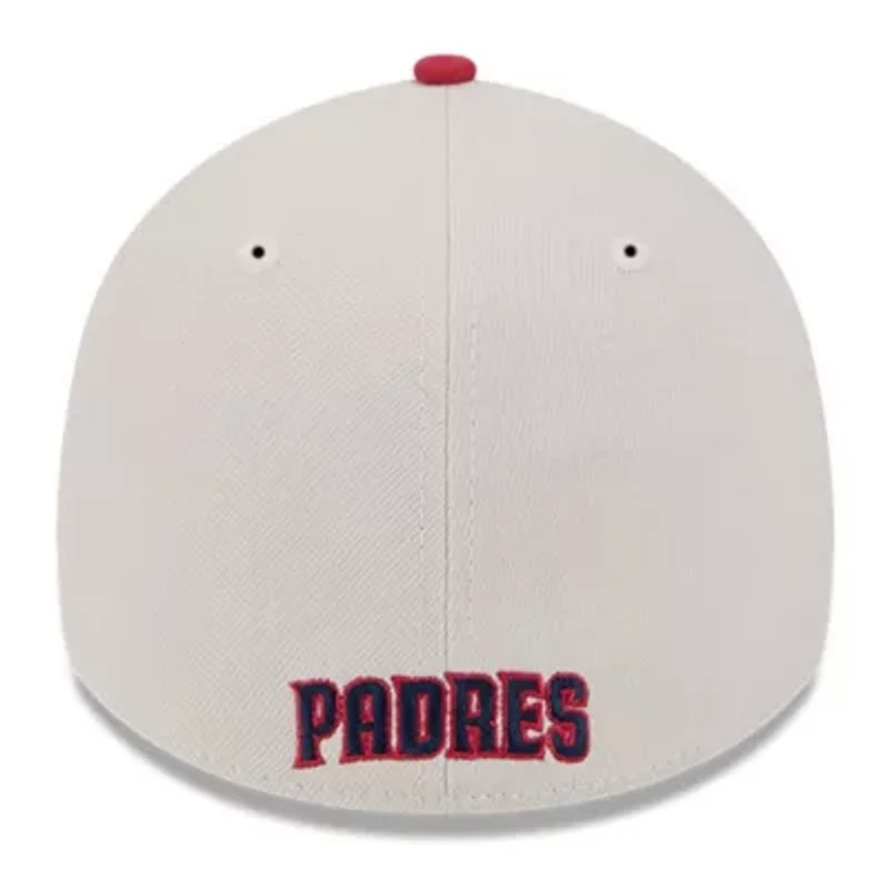 MLB Khaki/Red San Diego Padres 2024 Fourth of July 39THIRTY Flex Hat